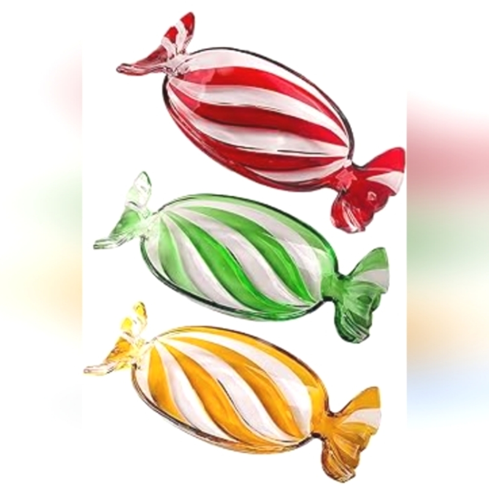 Godinger Holiday Christmas Peppermint Candy Dish
